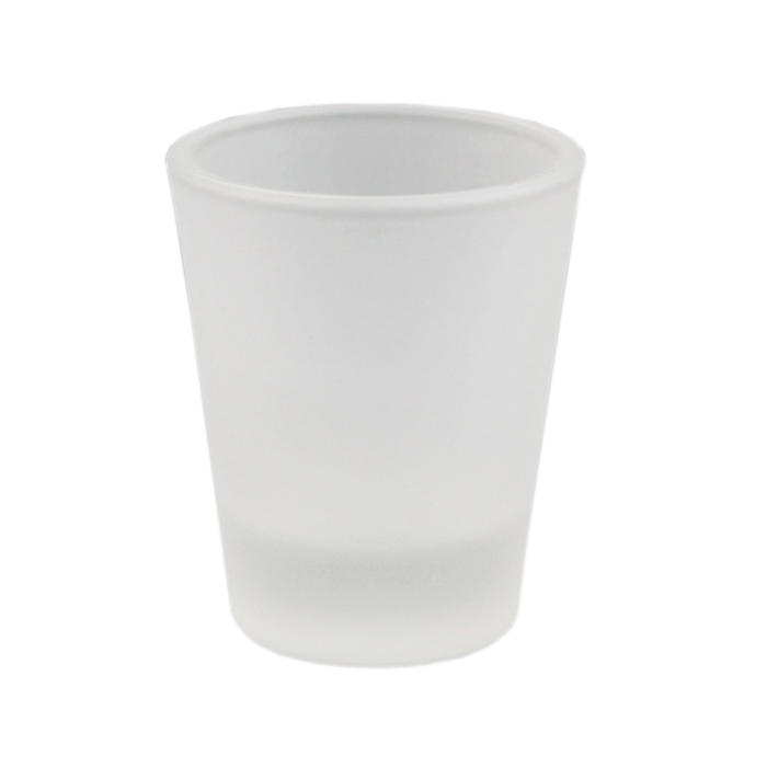 Locustsub Ready to ship 1.5oz sublimation frosted shot glass,144pcs a case