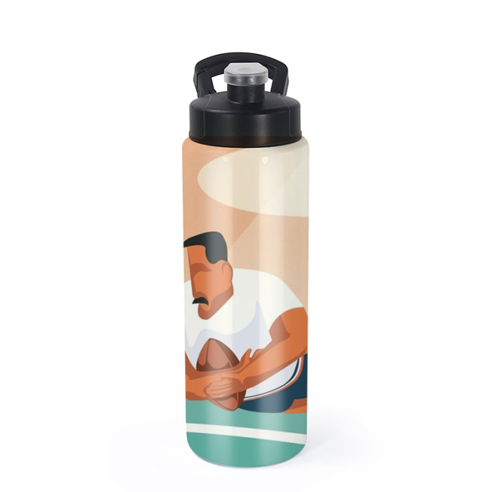 Locustsub Ready to ship 26oz sublimation skinny tumblers with a lock flip lids,25pcs a case