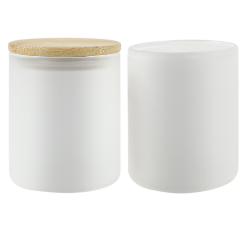 Sichuan Locust RTS 10oz sublimation candle glass with bamboo from usa warehouse,50pcs a case