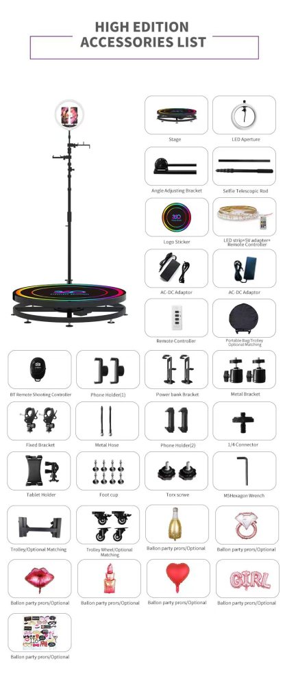 Locustsub RTS 360 photo booth shipping from USA  warehouse FREE SHIPPING