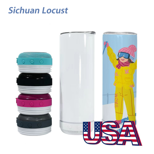 Sichuan Locust Ready to ship 20oz mix color sublimation speaker tumblers 25pcs/case