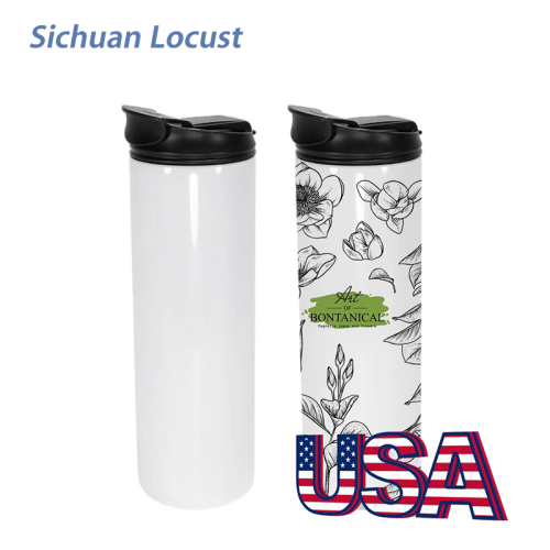 Sichuan Locust Ready to ship 25pcs a case 20oz sublimation skinny tumbelr with 2 function lids