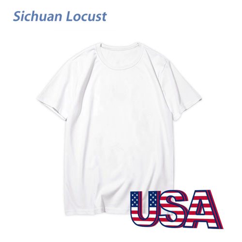 Sichuan Locust Rady to ship Sublimation White Blank T-shirt USA warehouse,50pcs a case individual size
