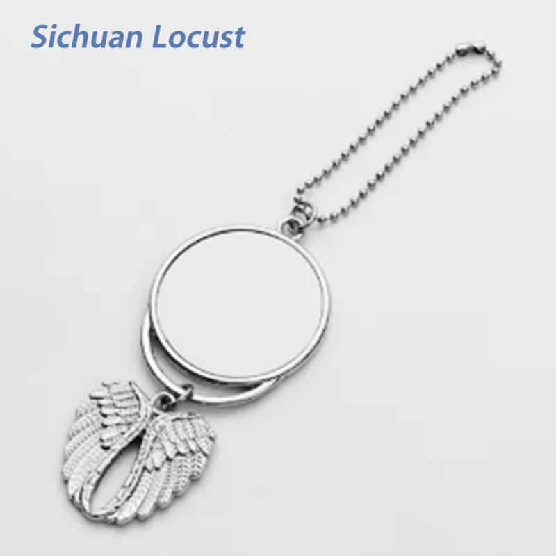 Locustsub Shipping from china warehouse New Styles sublimation aluminum double - sided car pendant,50pcs/100pcs a case