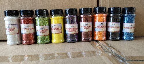 Locustsub mix 9 color expoxy glitter for tumblers,9pcs a case