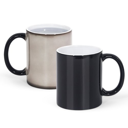 Locustsub 11oz mix color sublimation matte hot water color changing ceramic mug,36pcs a case