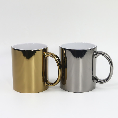 Locustsub 11oz sublimation UV mirror mix color ceramic mug,36pcs a case