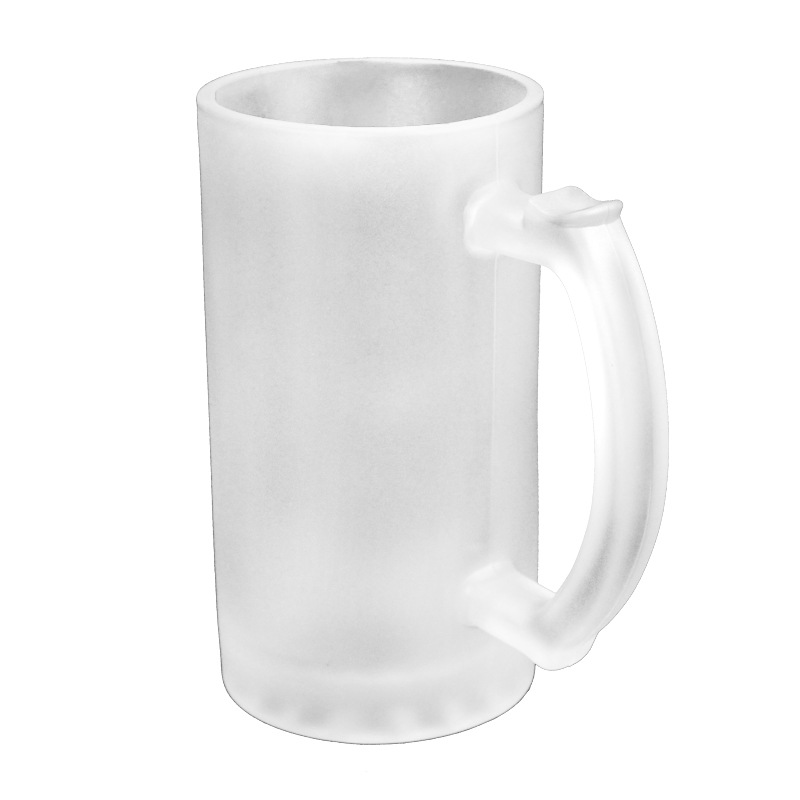 Locustsub 16oz sublimation matte beer mug with handle,24pcs a case
