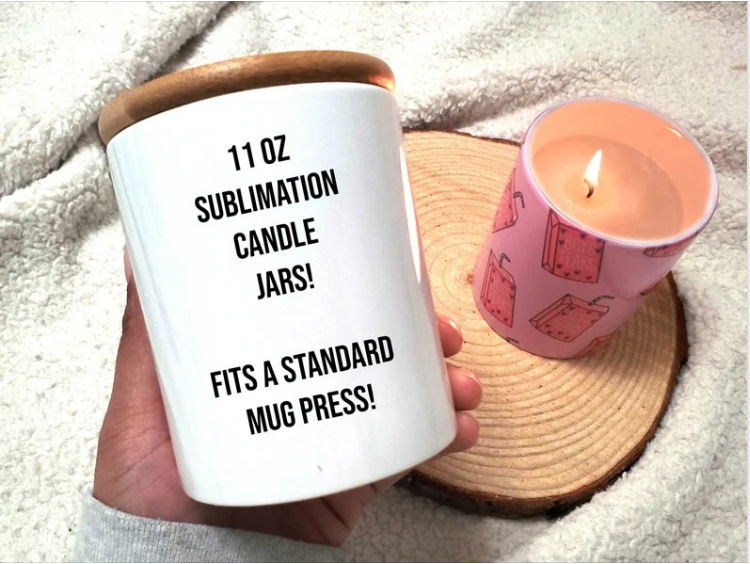 Locustsub ready to ship 11oz ceramic sublimation candle jar,36pcs is a case