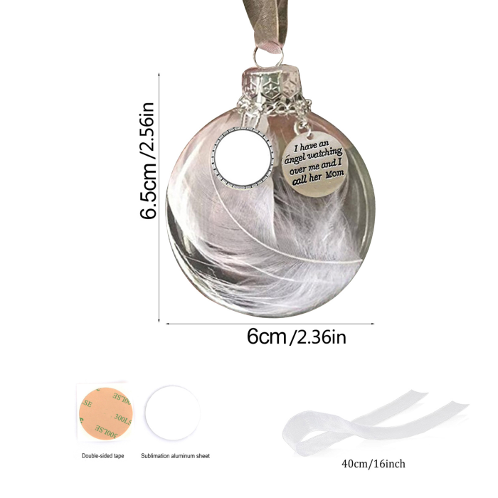 Locustsub Chinese warehouse Plastic with aluminum sheet Sublimation Christmas Love Ball,25pcs a case