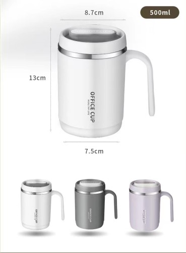 Shipping from china warehouse time is 28-35 days 500ml non sublimation coffee mugs with metal straws