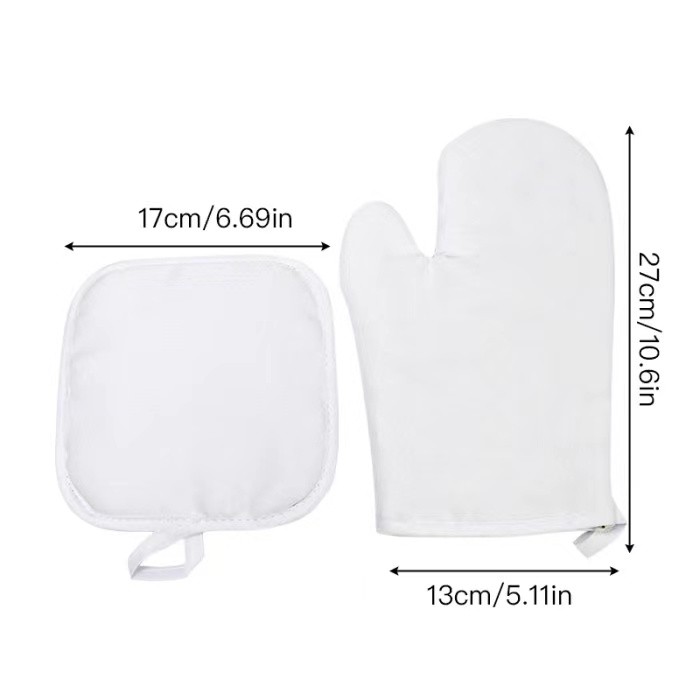 Locustsub Sublimation Oven Glove Mitt with a pads,60pcs/case