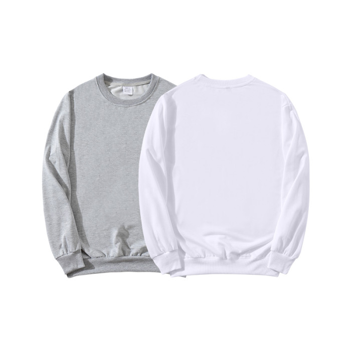 Locustsub 95% polyester mix size sublimation white sweatshirt,25pcs/case