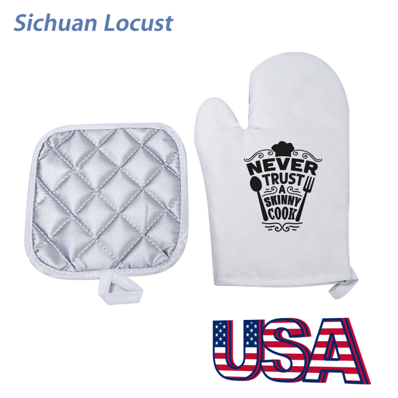 Locustsub Sublimation Oven Glove Mitt with a pads,60pcs/case