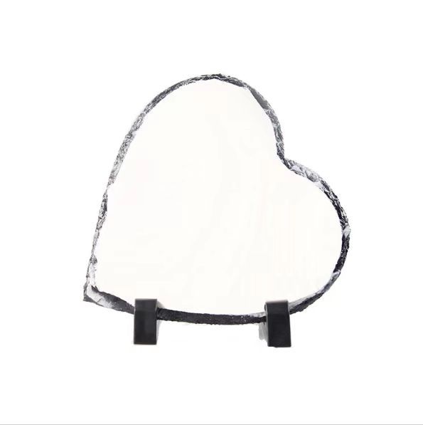 Locustsub 8 inches Heart Sublimation Blank Stone Rock Photo Slate,20pcs/case