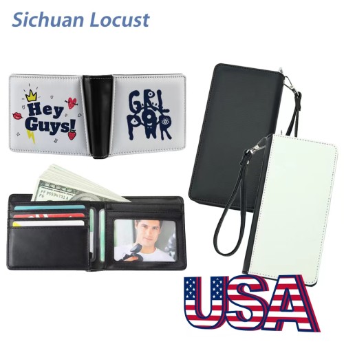 Sichuan Locust Mix Styles Sublimation Wallet Card Bag,30pcs/case