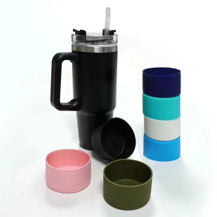 Locustsub Mix Color 7.5cm Silicone Rubber Bottom For 40oz Stanley Mug,50pcs/case