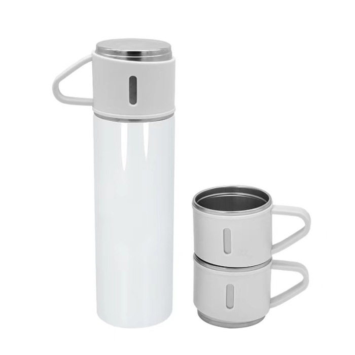 Locustsub 500ml Sublimation Vacuum Flask Gift Set Box With 3 Lids,24pcs/case