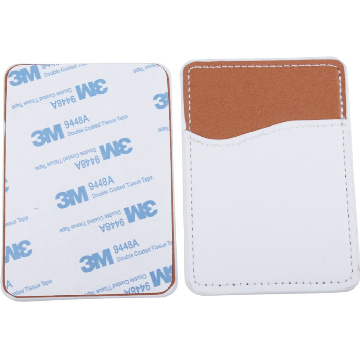 Locustsub Mix Color Sublimation Back Sticker PU Leather Card Holder For Mobie Phone,100pcs/case