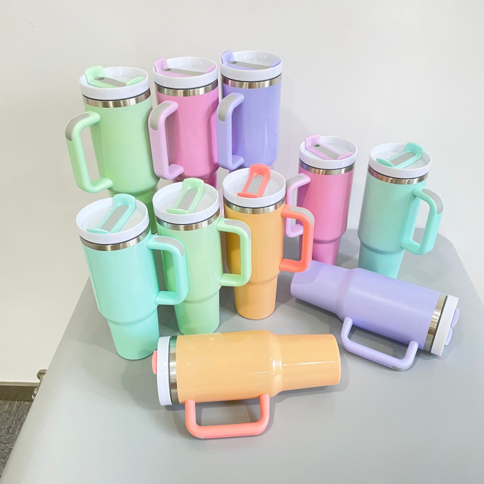 Locustsub Chinese Warehouse 40oz 2nd Mix Color Sublimation Color tumbler ,25pcs/case