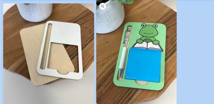 Locustsub 165*110*6mm Sublimation Blank MDF Sticky Note Pad Holder,25pcs/case