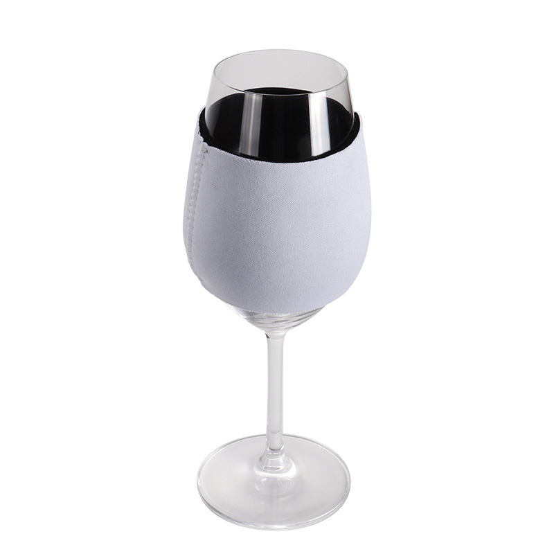 Locustsub Wine Glass Sleeve Sublimation Neoprene Insulator Cover for Ornaments Supplies,100pcs/case