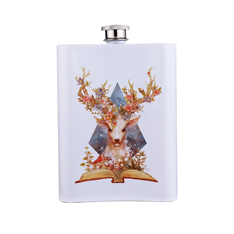 Locustsub Chinese Warehouse Wine 8oz Sublimation Square Flask,60pcs/case