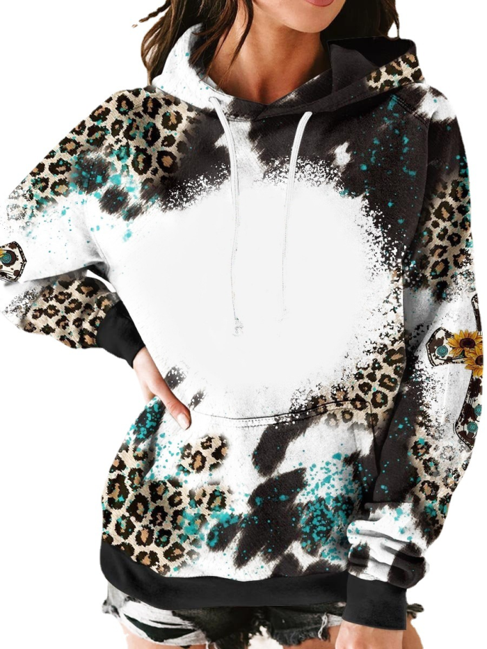 Locustsub US Warehouse Mix Style Halloween Printing Sub Blank Bleach Hoodies,25pcs/case