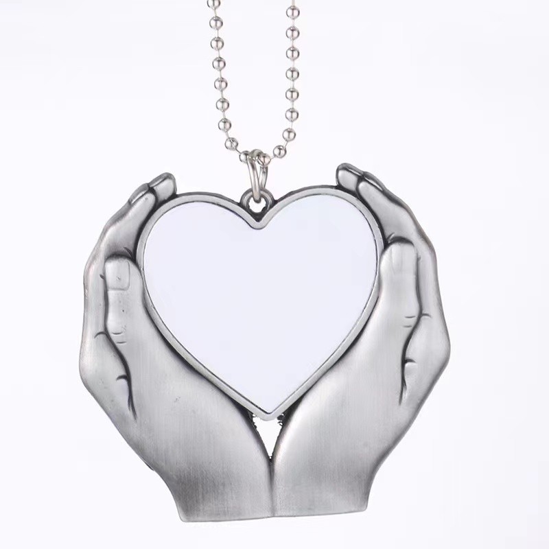 Locustsub US warehouse Sublimation Heart Shape Pendant 60pcs/case