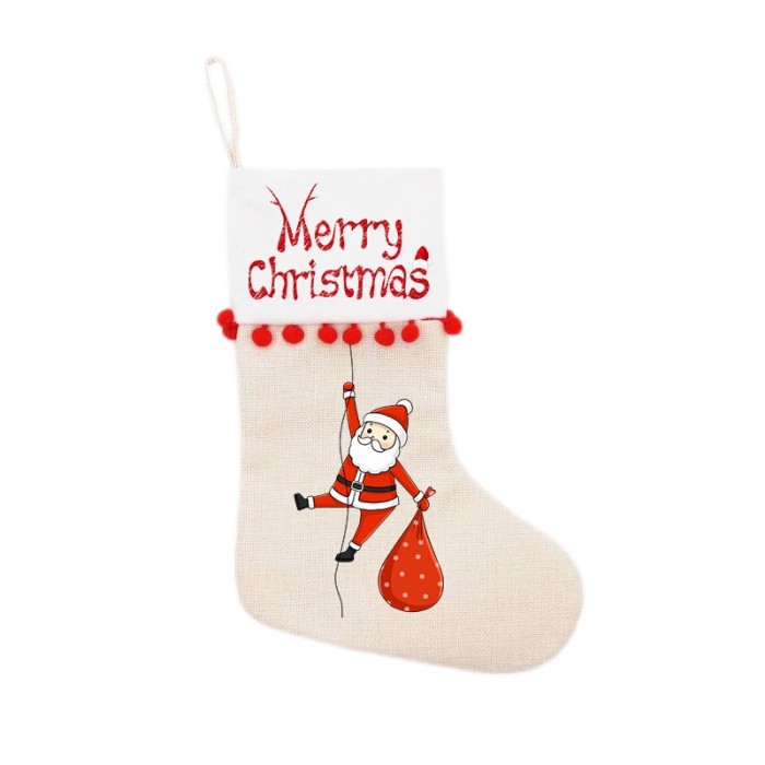 Locustsub Double Sublimation Candy Bag Christmas Stocking,25 pair/case