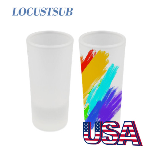 Locustsub Ready to ship 3oz frosted shot glass,144pcs a case