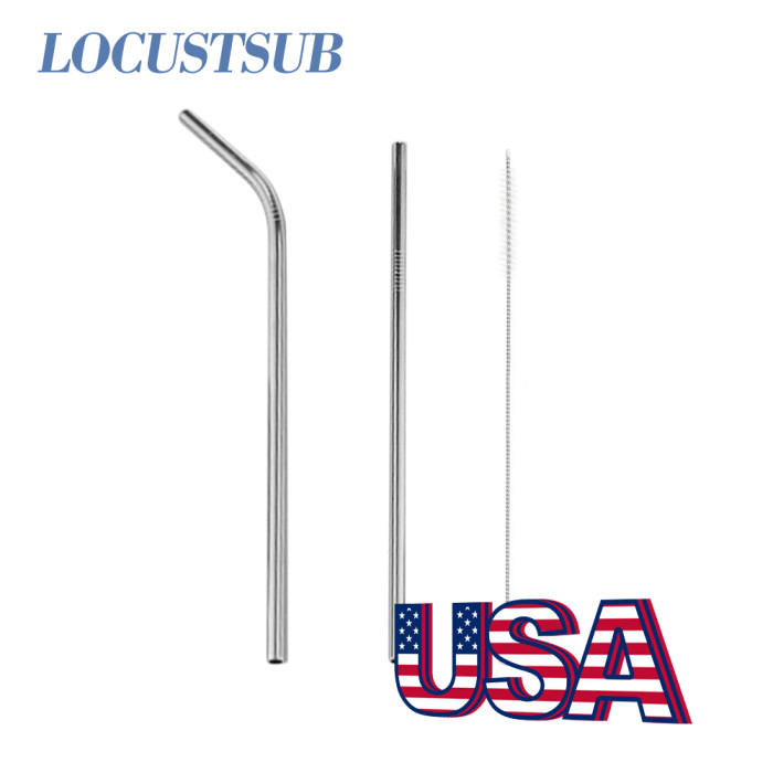 Locustsub Ready to ship 26.5cm metal straw for the 20oz sub skinny,100pcs/case