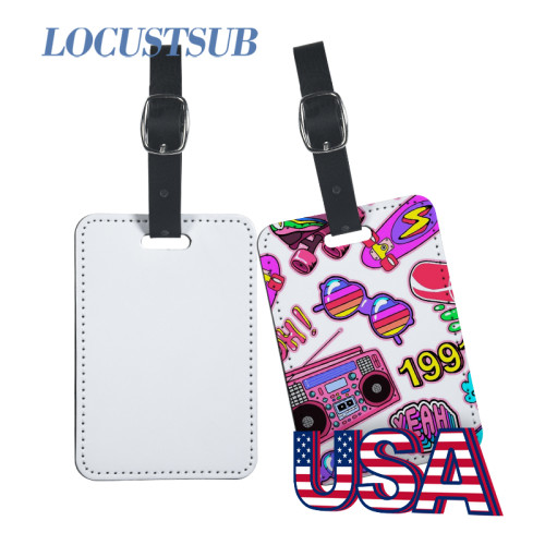 Locustsub Double Sublimation PU-Leather Luggage Tag,100pcs/case