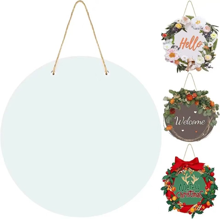 Locust  China Warehouse Sublimation 12 inchs door hanger 20pcs/case free shipping