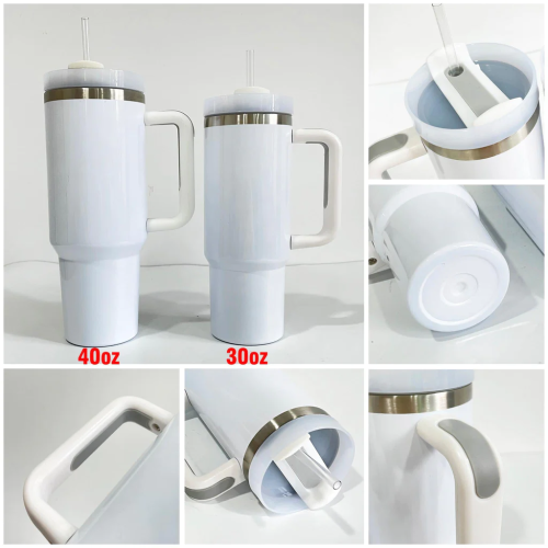 Locustsub Chinese Warehouse 30oz H2.0 White Sublimation Travel Tumbler Mug,20pcs/case