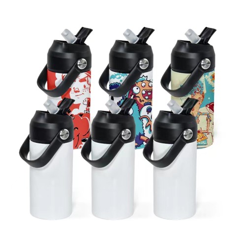 Locustsub US Warehouse New Style 12oz Kids Water Bottle With Flat Edge,25pcs/case