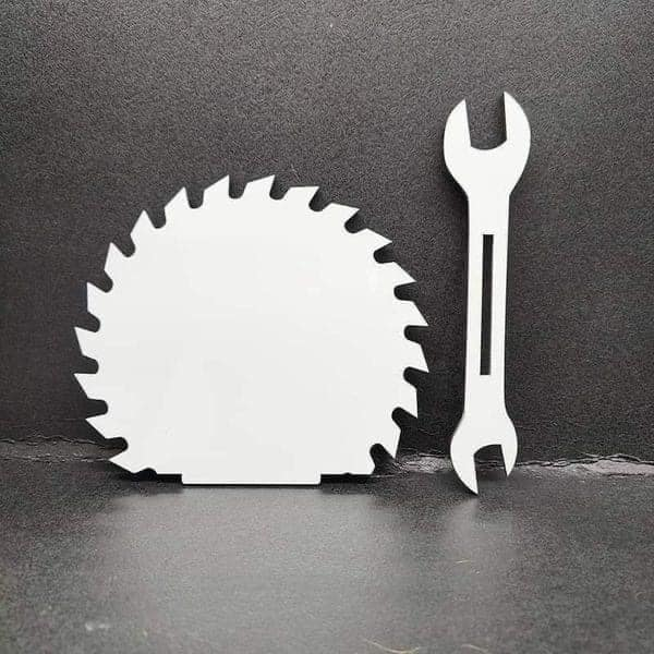 Locustsub Sublimation MDF Blade Wrench Sublimation Woodblock,25pcs/case