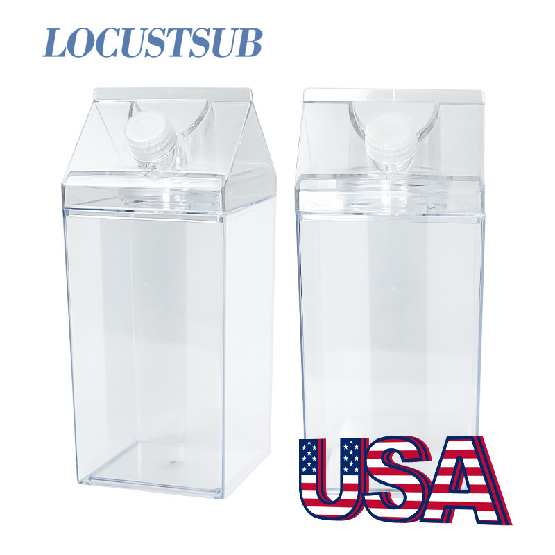 Locustsub 40oz Milk Bottle carton acrylic tumbler,40pcs/case