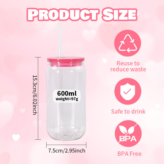 Locustsub 16oz Single Wall Mix Color Plastic Can,50pcs/case