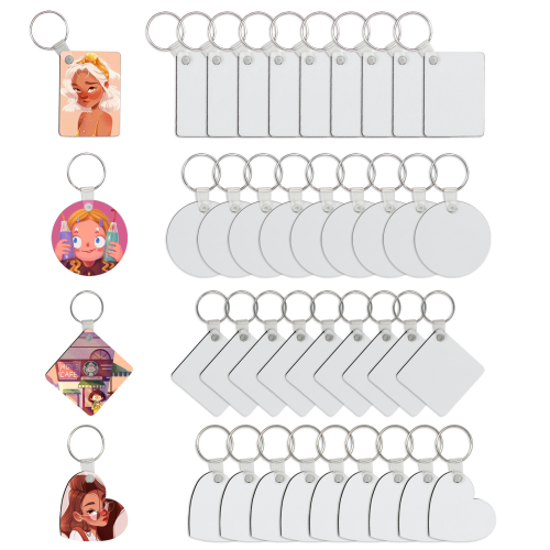 Locustsub MDF Material Double Sublimation Keychain,50pcs/case