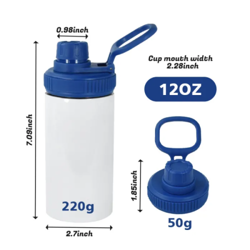 Locustsub RTS 12oz Mix Color Sublimation Kids Water Bottle With Flat Edge,25pcs/case