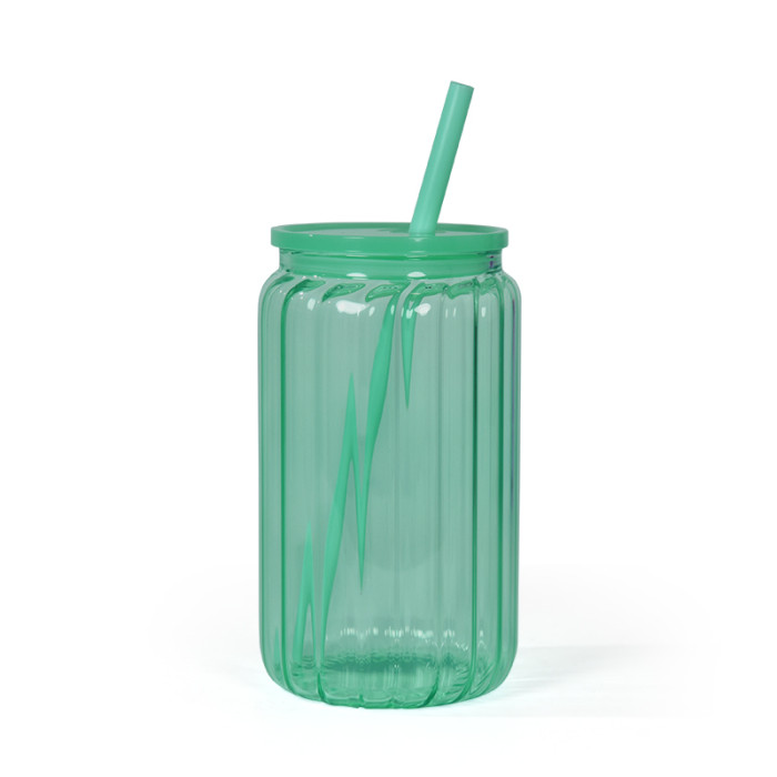 Locustsub Mix Color Sublimation 16oz Jelly Stripe Glass Can,25pcs/case