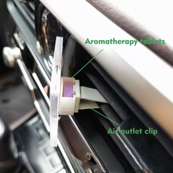 Locustsub Sublimated Acrylic Car Aromatherapy Clip,50pcs/case