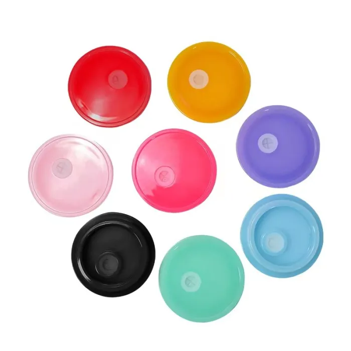 Locust USA Warehouse 16oz colorful plastic lids,fit the 16oz glass cups