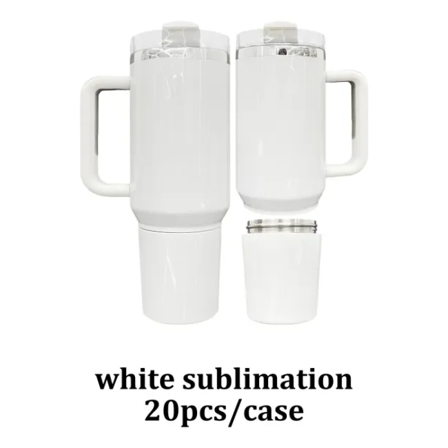 Locustsub China Warehouse 40OZ sublimation storage tumbler with handle 20pcs/case