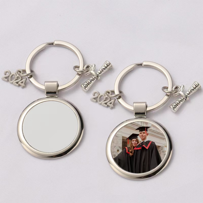 Locustsub Sublimation Metal Graduation Keychain,50pcs/case