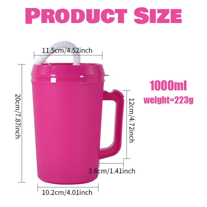 Locustsub US warehouse 34oz colored plastic travel cups (Not for sublimation) 24pcs/case