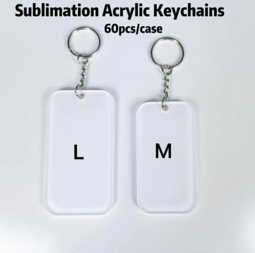 Locustsub Chinese Warehouse Sublimation Acrylic Keychains 60pcs/case
