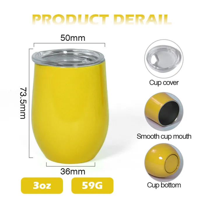 Locustsub RTS Neon Color 3oz Sublimation Mini Cup,48pcs/case