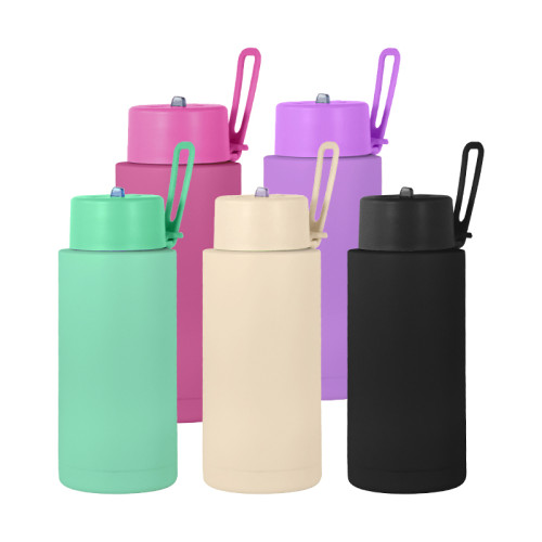 Locustsub 34oz Mix Color Powder Coated Sports Bottle,25pcs/case